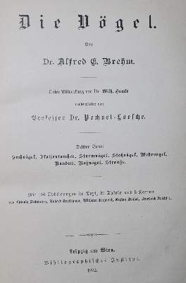 Bild Nr.1: 130-1900 Brehm,(A.E.).: (Zoologie)