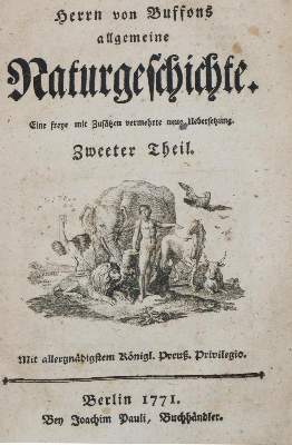 Bild Nr.1: 130-1902 Buffon,(G.L.L.de).: (Zoologie)