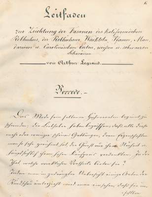 Bild Nr.1: 130-1907 Legrand,A.: (Zoologie, Fasane)