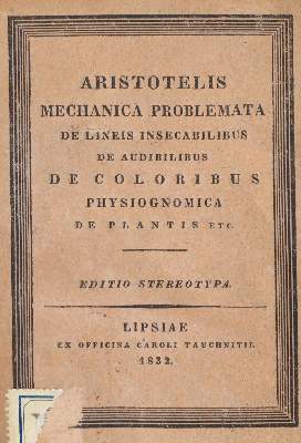 Bild Nr.1: 130-1937 Aristoteles.: (Verschiedene Gebiete - Varia)
