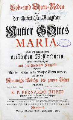 Bild Nr.1: 130-194 Hipper,B.: (Alte Drucke, Handschriften und Theologie)