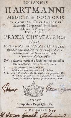 Bild Nr.1: 130-1957 Hartmann,J.: (Verschiedene Gebiete - Varia, Chemie)