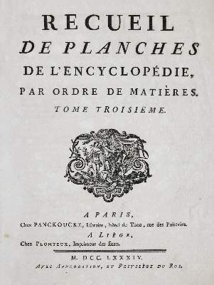 Bild Nr.1: 130-1964 (Diderot, D. u. J. d'Alembert).: (Verschiedene Gebiete - Varia)