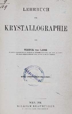 Bild Nr.1: 130-1978 Lang,V.v.: (Verschiedene Gebiete - Varia, Geologie - Mineralogie u. Paläontologie)