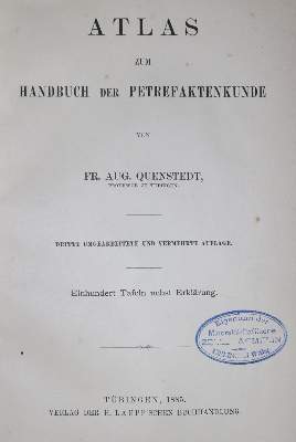 Bild Nr.1: 130-1980 Quenstedt,F.A.: (Verschiedene Gebiete - Varia, Geologie - Mineralogie u. Paläontologie)