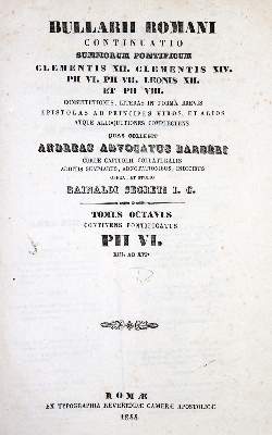 Bild Nr.1: 130-20 Barberi,A.: (Alte Drucke, Handschriften und Theologie)