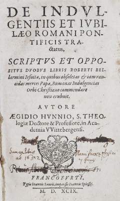 Bild Nr.1: 130-202 Hunnius,A.: (Alte Drucke, Handschriften und Theologie)