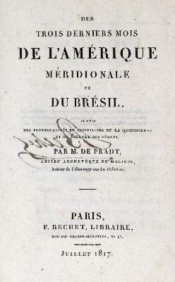 Bild Nr.1: 130-2047 Pradt,D.G.F. de R. de.: (Amerika, Brasilien)