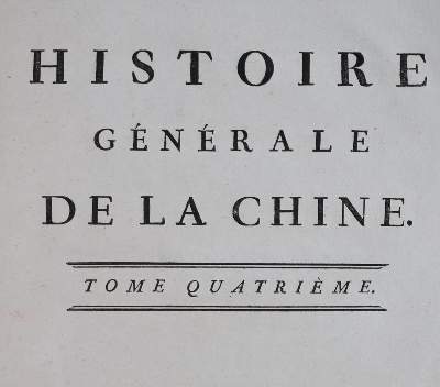Bild Nr.1: 130-2077 Moyriac de Mailla,J.-M.-A.de.: (Asien, China)