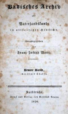 Bild Nr.1: 130-2133 Mone,F.J.: (Deutschland, Baden-Württemberg)