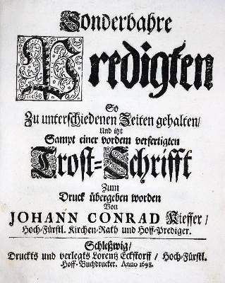 Bild Nr.1: 130-216 Kieffer,J.C.: (Alte Drucke, Handschriften und Theologie)