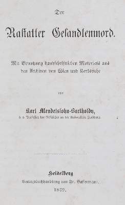 Bild Nr.1: 130-2245 Mendelssohn-Bartholdy,K.: (Deutschland, Rastatt)