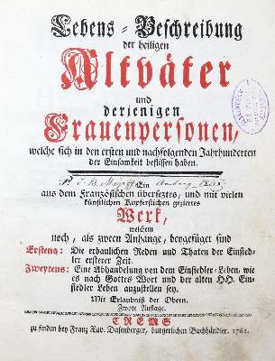 Bild Nr.1: 130-225 Lebens-Beschreibung: (Alte Drucke, Handschriften und Theologie)