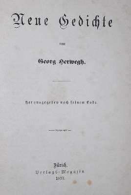 Bild Nr.1: 130-2252 Herwegh,G.: (Deutschland, Revolution 1848/49 - Vormärz - Politik)