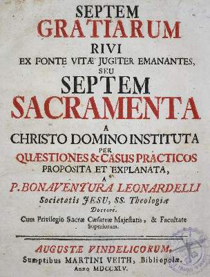 Bild Nr.1: 130-227 Leonardelli,B.: (Alte Drucke, Handschriften und Theologie)