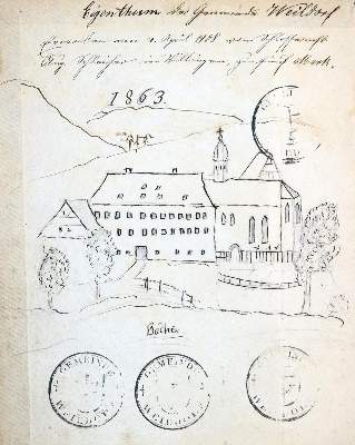 Bild Nr.2: 130-2301 Chronik der Pfarrei Weildorf: (Deutschland, Weildorf, Handschriften)