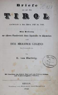 Bild Nr.2: 130-2367 Hartwig,E.v.: (Österreich, Tirol)
