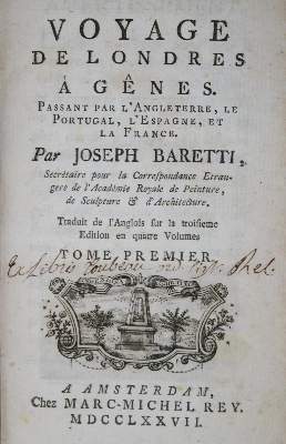 Bild Nr.1: 130-2417 Baretti,G.: (Verschiedene Länder - Geschichte)