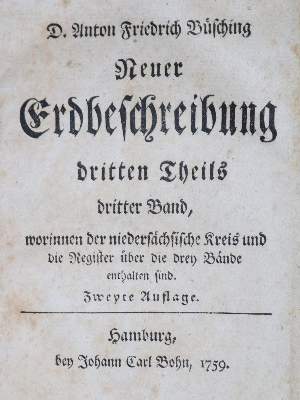 Bild Nr.1: 130-2422 Büsching,A.F.: (Verschiedene Länder - Geschichte)