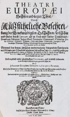 Bild Nr.1: 130-2461 Merian,M.: (Verschiedene Länder - Geschichte)