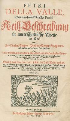 Bild Nr.1: 130-2501 Valle,P.della.: (Verschiedene Länder - Geschichte)