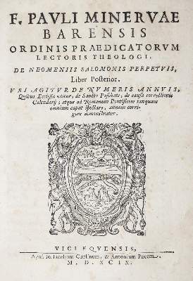 Bild Nr.2: 130-252 Minerva,P.: (Alte Drucke, Handschriften und Theologie)