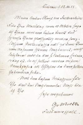 Bild Nr.1: 130-2523 Moltke, Helmuth Graf von,: (Autographen)