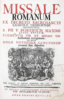 Bild Nr.1: 130-256 Missale: (Alte Drucke, Handschriften und Theologie)