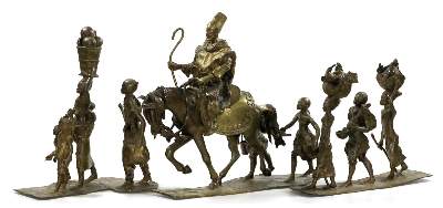 Bild Nr.1: 130-2625 Große afrikanische Figurengruppe.: (Afrika, Figuren)