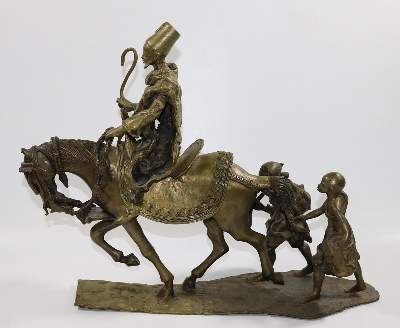 Bild Nr.2: 130-2625 Große afrikanische Figurengruppe.: (Afrika, Figuren)