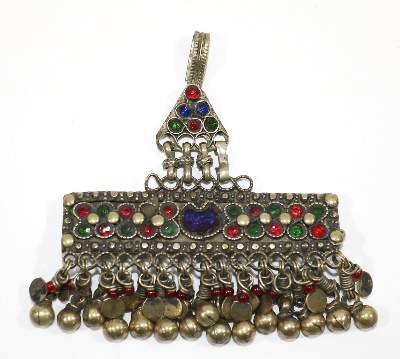 Bild Nr.1: 130-2685 Silberanhänger Afghanistan: (Asiatika, Schmuck)