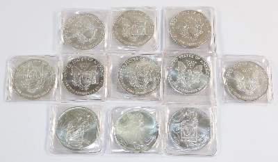 Bild Nr.2: 130-2717 USA 11 x 1 oz Liberty: (Münzen und Medaillen)