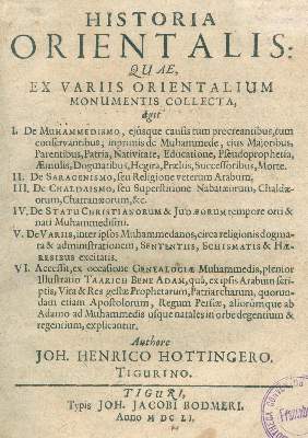 Bild Nr.1: 130-272 Hottinger,J.H.: (Orient)