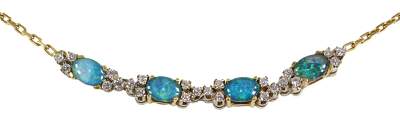 Bild Nr.1: 130-2741 Opalcollier 18k GG: (Schmuck, Collier)