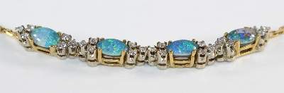Bild Nr.2: 130-2741 Opalcollier 18k GG: (Schmuck, Collier)