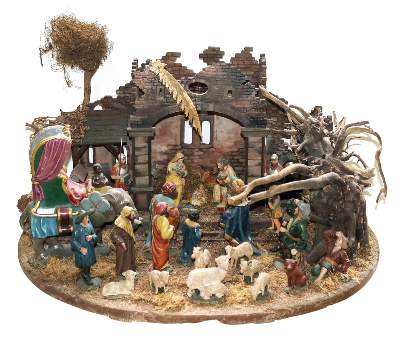 Bild Nr.1: 130-2776 Weihnachtskrippe, Thüringen um: (Spielzeug)