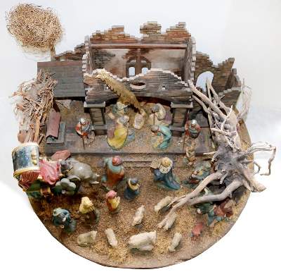 Bild Nr.2: 130-2776 Weihnachtskrippe, Thüringen um: (Spielzeug)
