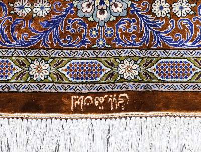 Bild Nr.29: 130-2780 Indo Ghom Seide: (Teppiche)