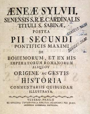 Bild Nr.1: 130-283 Piccolomini,A.S. (= Papst Pius II).: (Alte Drucke, Handschriften und Theologie)