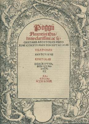 Bild Nr.1: 130-288 Poggio (Bracciolini,G.F.): (Alte Drucke, Handschriften und Theologie)