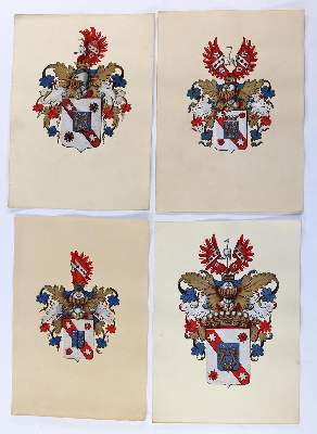 Bild Nr.4: 130-2915 Wappen.: (Varia, Genealogie und Heraldik)