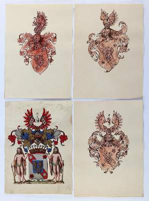 Bild Nr.5: 130-2915 Wappen.: (Varia, Genealogie und Heraldik)