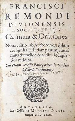 Bild Nr.1: 130-297 Remond,F.: (Alte Drucke, Handschriften und Theologie)