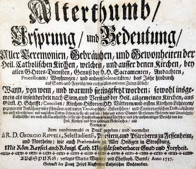 Bild Nr.1: 130-298 Rippell,G.: (Alte Drucke, Handschriften und Theologie)