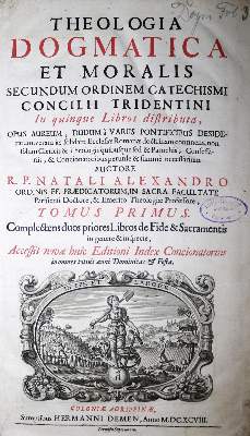 Bild Nr.1: 130-3 Alexandre,N.: (Alte Drucke, Handschriften und Theologie)