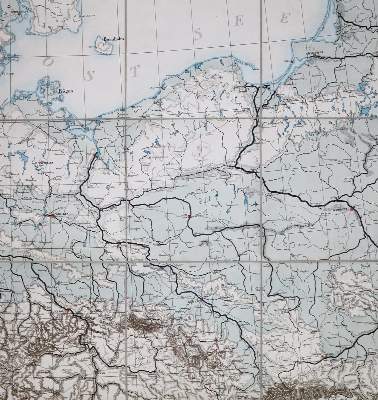 Bild Nr.1: 130-3079 Fluss & Gebirgs-Wandkarte: (Deutschland)