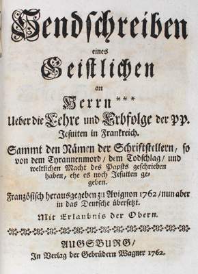 Bild Nr.1: 130-325 Sammelband: (Schutzschriften)