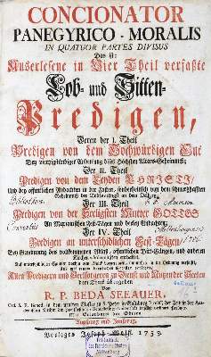 Bild Nr.1: 130-327 Seeauer,B.: (Alte Drucke, Handschriften und Theologie)