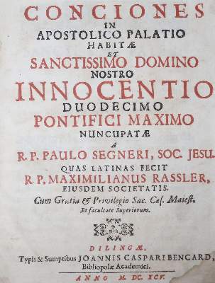 Bild Nr.2: 130-328 Segner,P.: (Alte Drucke, Handschriften und Theologie)