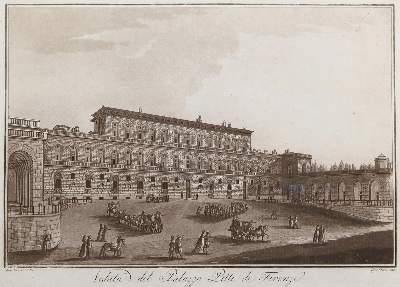 Bild Nr.1: 130-3333 Veduta del Palazzo Pitti di Firenze.: (Ausland, Italien)